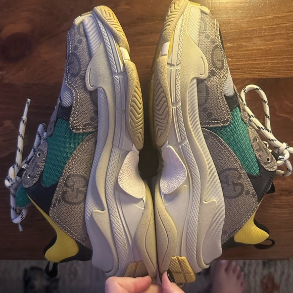 Balenciaga Triple S x Gucci Low The Hacker Project W, worn 1x, Women's eu38, US8 - Picture 8 of 8